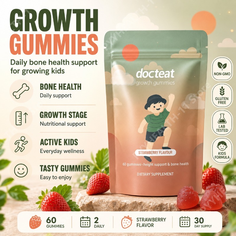 Wellness Health Nutrition - Żelki z wapniem dla dzieci, witamina