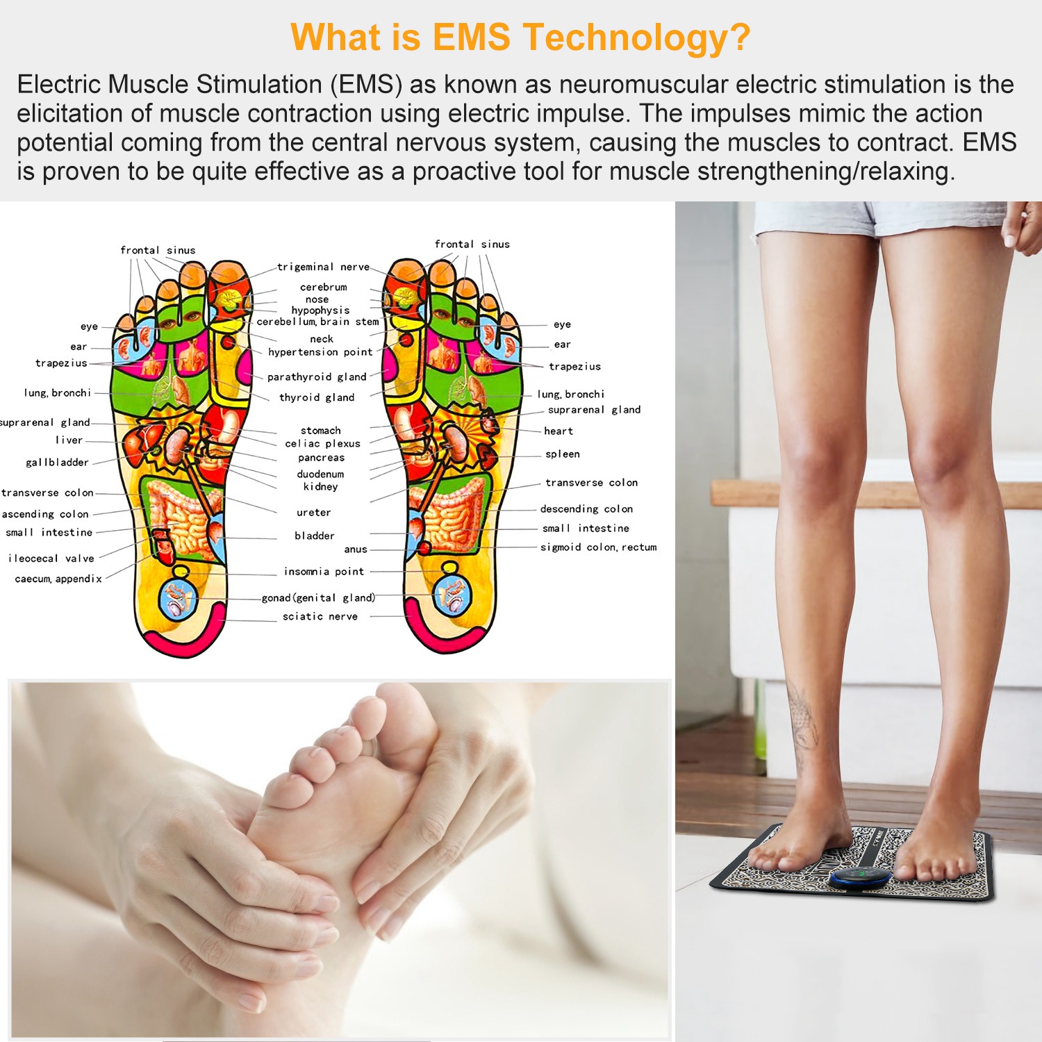 Masażer do stóp, Mata do masaż – Ems Foot Massager recenzja i cena